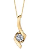 Sirena Diamond Twist Pendant Necklace (1/4 Ct. T.w.) In 14k Gold