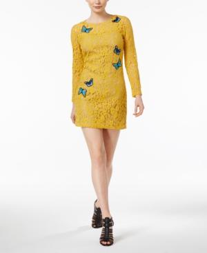 Fair Child Butterfly-embroidered Lace Dress