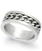Sutton By Rhona Sutton Men's Stainless Steel Chain Ring