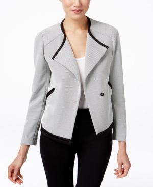 Calvin Klein Dobby Open-front Jacket