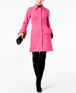 I.n.c. Ruffled-sleeve Coat, Created For Macy's
