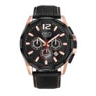 Men's Esq0140 Two-tone Stainless Steel Chronograph Bracelet Watch, Black Dial