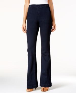 Inc International Concepts Curvy-fit Denim Trousers, Only At Macy's