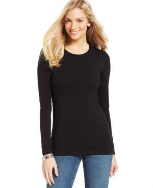Style & Co. Basic Long-sleeve Tee