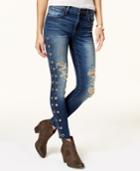 Sts Blue Grommet-detail Ripped Jeans