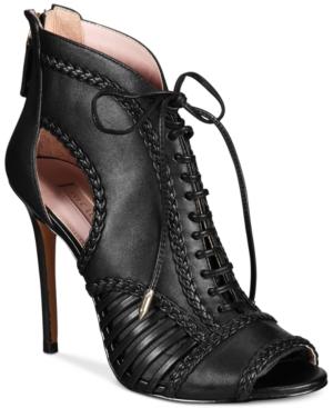 Avec Les Filles Joyce Lace-up Open-toe Shooties, Created For Macy's Women's Shoes