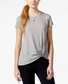 Maison Jules Twist-detail T-shirt, Only At Macy's
