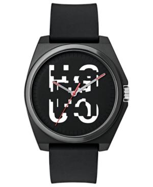 Hugo Unisex #play Black Rubber Strap Watch 40mm