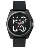 Hugo Unisex #play Black Rubber Strap Watch 40mm
