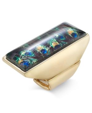 Thalia Sodi Gold-tone Peacock Feather Ring, Only At Macy's