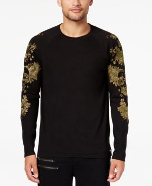 Guess Men's Stream Embroidered Raglan-sleeve T-shirt