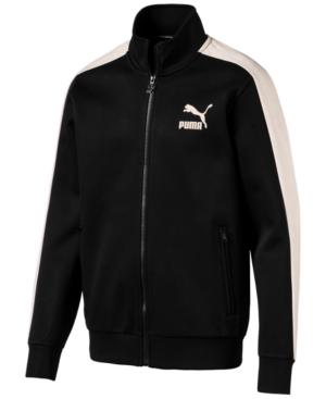 Puma Men's T7 Faux-suede Trim Track Jacket