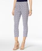 Charter Club Petite Cambridge Seahorse-print Capri Pants, Only At Macy's