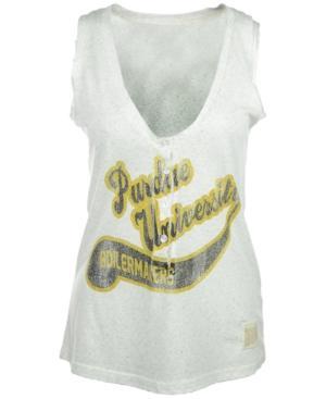 Retro Brand Women's Purdue Boilermakers Tailsweep Henley Top