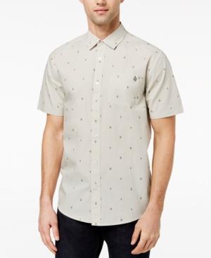 Volcom Men's Logo-print Button-down Shirt