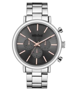 Unlisted Men's Silvertone Multifunction Alloy Sport Watch, 45mm