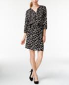 Maison Jules Printed Tassel Shirtdress, Only At Macy's