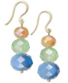 Charter Club Gold-tone Triple-bead Drop Earrings, Only At Macy's