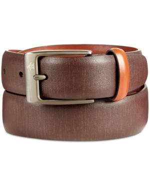Original Penguin Men's Sun Tanned Leather Belt
