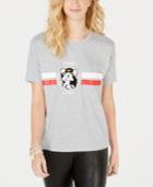 Rebellious One Juniors' Ciao Chenille-patch Graphic T-shirt