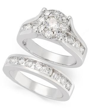 Prestige Unity Diamond Bridal Set, 14k White Gold Diamond Engagement Ring And Wedding Band (2 Ct. T.w.)