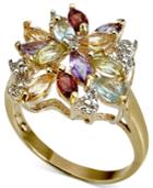 Victoria Townsend 18k Gold Over Sterling Silver Ring, Multistone Cluster Ring
