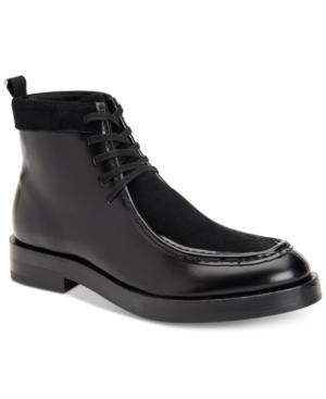 Calvin Klein Men's Rafi Box Leather Boots Men's Shoes