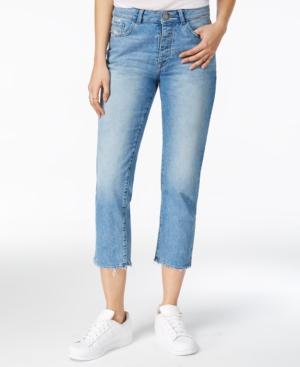 Dl 1961 Patti Frayed Ashland Wash Straight-leg Jeans