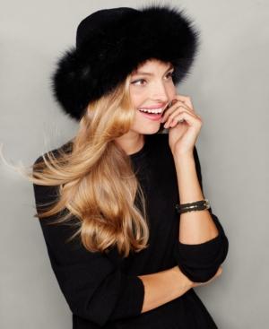 The Fur Vault Fox-fur-trim Cashmere Hat