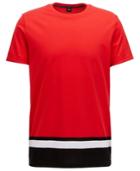 Boss Men's Regular/classic-fit Colorblocked Cotton T-shirt