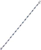 Sapphire (1-5/8 Ct. T.w.) And Diamond Accent Bracelet In 14k White Gold
