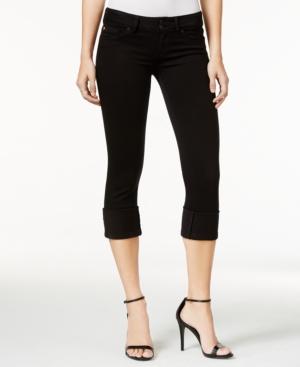 Hudson Jeans Ginny Cropped Skinny Black Wash Jeans