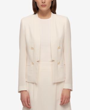 Tommy Hilfiger Double-breasted Open-front Blazer