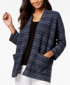 Eileen Fisher Organic Striped Cardigan, Regular & Petite