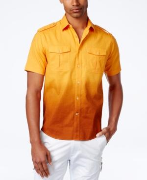 Sean John Men's Dip-dyed Stretch Shirt