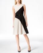 Calvin Klein Colorblocked Sleeveless A-line Dress
