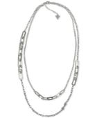 Guess Pave Double Row Necklace