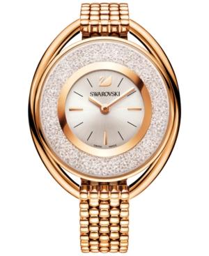 Swarovski Women's Swiss Crystalline Rose Gold-tone Pvd Stainless Steel Watch 37mm