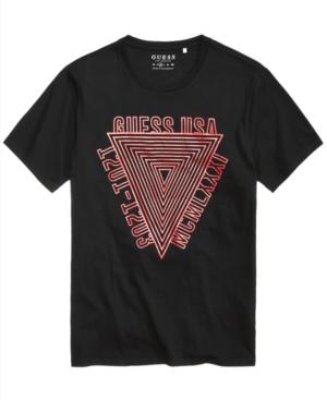 Guess Men's Tri Maze Logo-print T-shirt