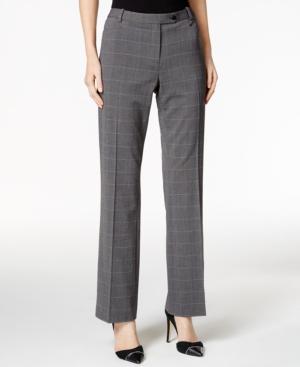 Calvin Klein Petite Plaid Trousers