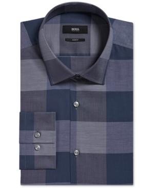 Boss Men's Slim-fit Plaid Dress Shirt