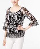 Inc International Concepts Flounce-hem Peasant Top, Created For Macy's