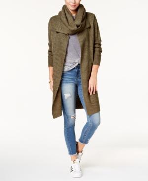 Planet Gold Juniors' Infinity Scarf Marled Cardigan
