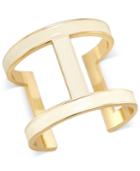 Inc International Concepts Gold-tone White Open Cuff Bracelet, Only At Macy's