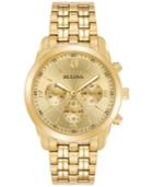 Bulova Men's Chronograph Sport Gold-tone Stainless Steel Bracelet Watch 40mm 97a128