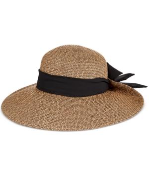 Nine West Packable Upbrim Floppy Hat With Scarf