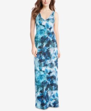 Karen Kane Sea Glass Printed Maxi Dress