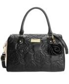 Betsey Johnson Quilted Rose Satchel