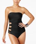 Carmen Marc Valvo Cutout Strapless One-piece Swimsuit Women's Swimsuit