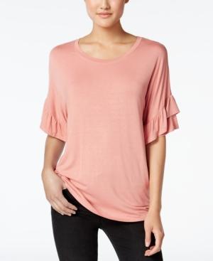Jamie & Layla Ruffle-sleeve T-shirt